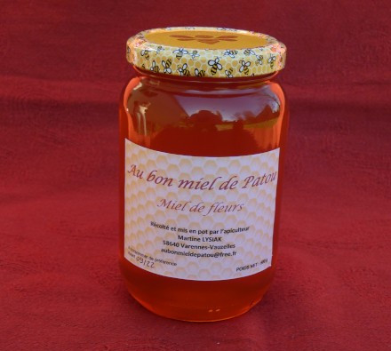 Pot de 500 g de miel toutes fleurs